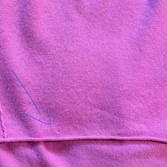 Lisa Todd Pucker Up Lip Graphic Wool Cashmere Sweater Pink Size L🧡 - Picture 10 of 12